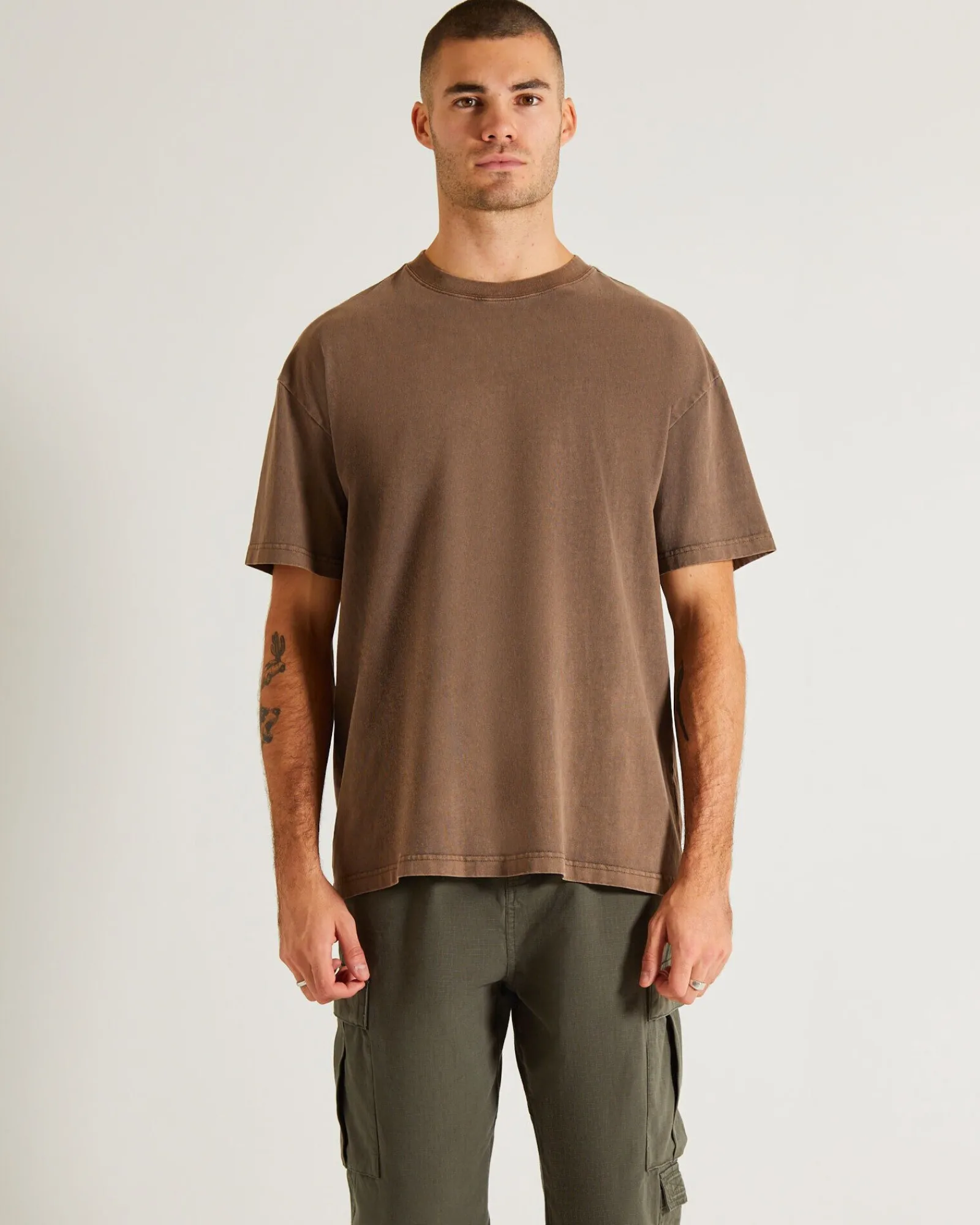 og_vintage_tshirt_in_umbe_0.webp Online GENERAL PANTS CO. BASICS Og Vintage T-Shirt In Umber Brown