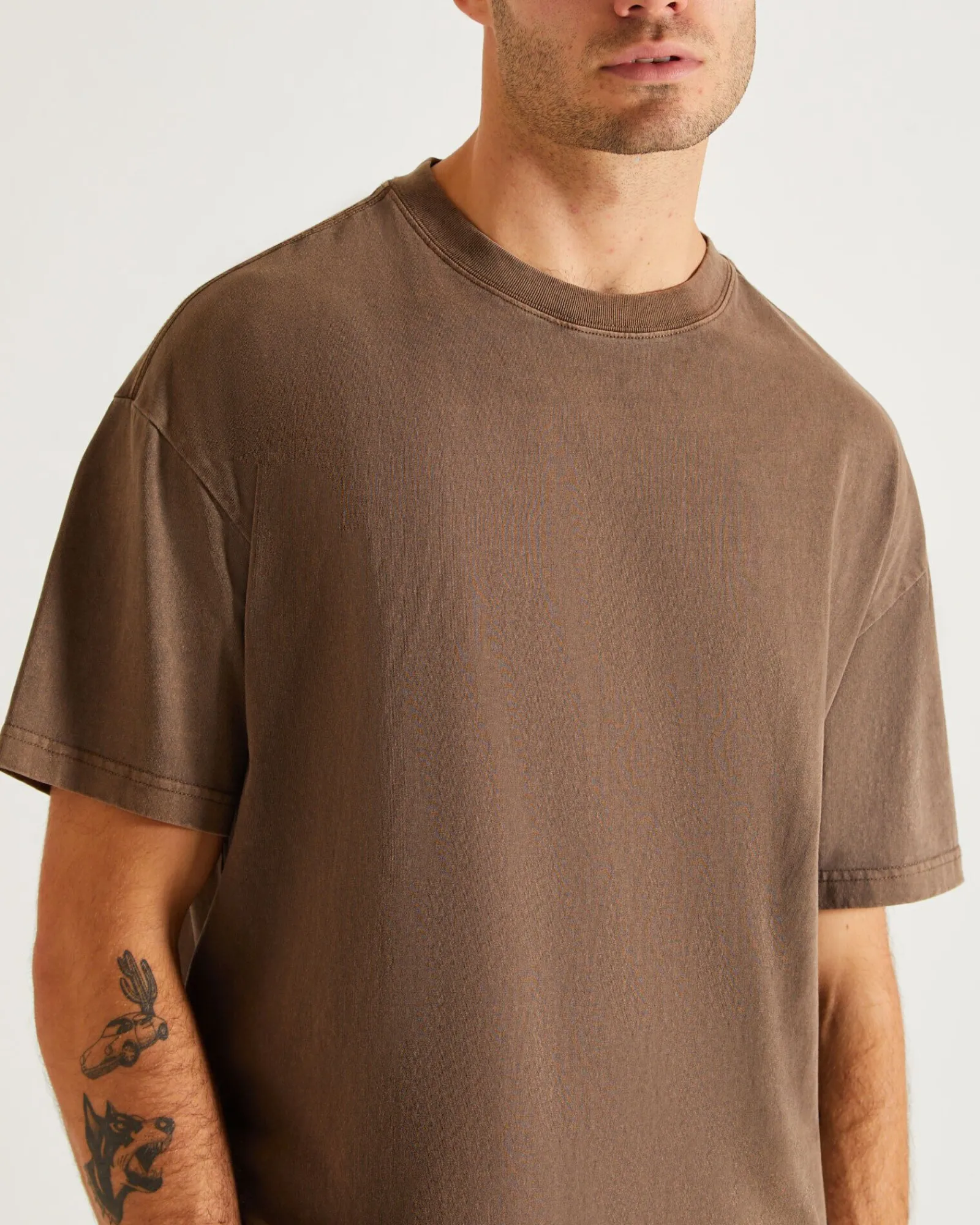 og_vintage_tshirt_in_umbe_4.webp Online GENERAL PANTS CO. BASICS Og Vintage T-Shirt In Umber Brown
