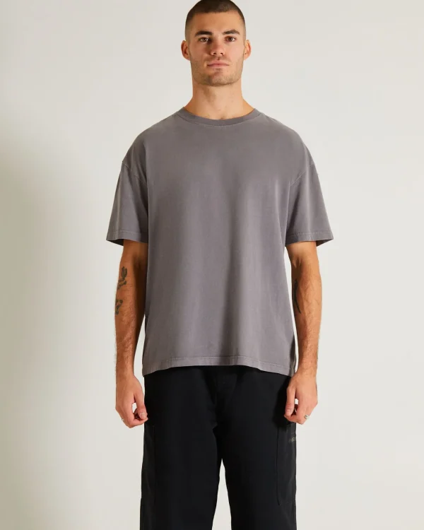 Discount GENERAL PANTS CO. BASICS Og Vintage T-Shirt Pewter Grey