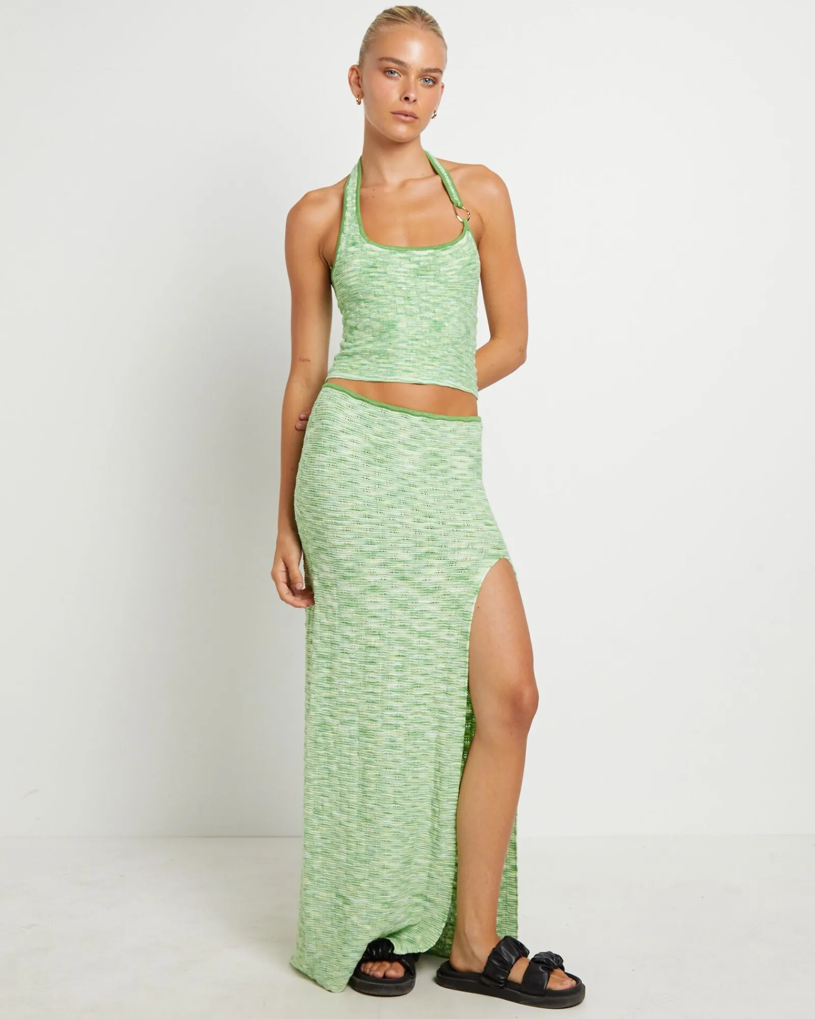 ombre_assymetric_knit_top_2.webp Online ALICE IN THE EVE Ombre Assymetric Knit Top In Citrus