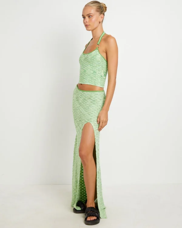 Online ALICE IN THE EVE Ombre Assymetric Knit Top In Citrus