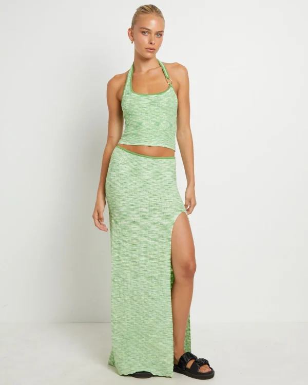 Clearance ALICE IN THE EVE Ombre Knit Maxi Skirt In Citrus