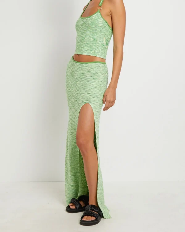 Clearance ALICE IN THE EVE Ombre Knit Maxi Skirt In Citrus
