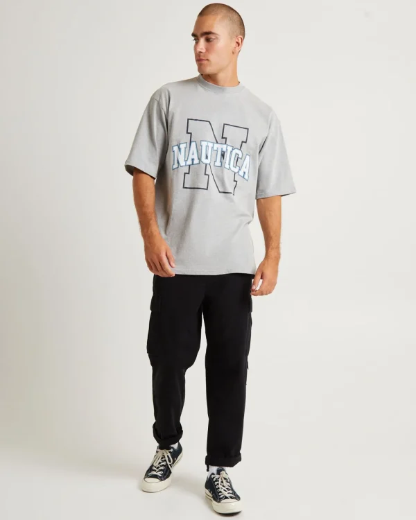 Best NAUTICA Omega Short Sleeve T-Shirt Grey