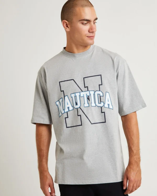 Best NAUTICA Omega Short Sleeve T-Shirt Grey