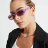 Cheap LE SPECS Outta Love Milky Digital Sunglasses Lavender/Light Brown Mono
