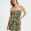 Shop CHARLIE HOLIDAY Palma Mini Dress Tropical Palm