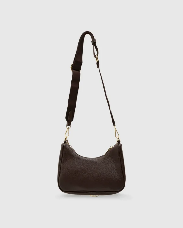 Fashion PETA AND JAIN Paloma Bag Chocolate Brown/Gold