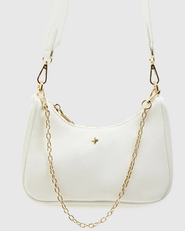 New PETA AND JAIN Paloma Bag White/Gold