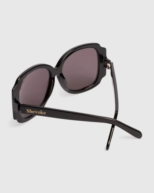 Shop SHEVOKE Paris Sunglasses Black