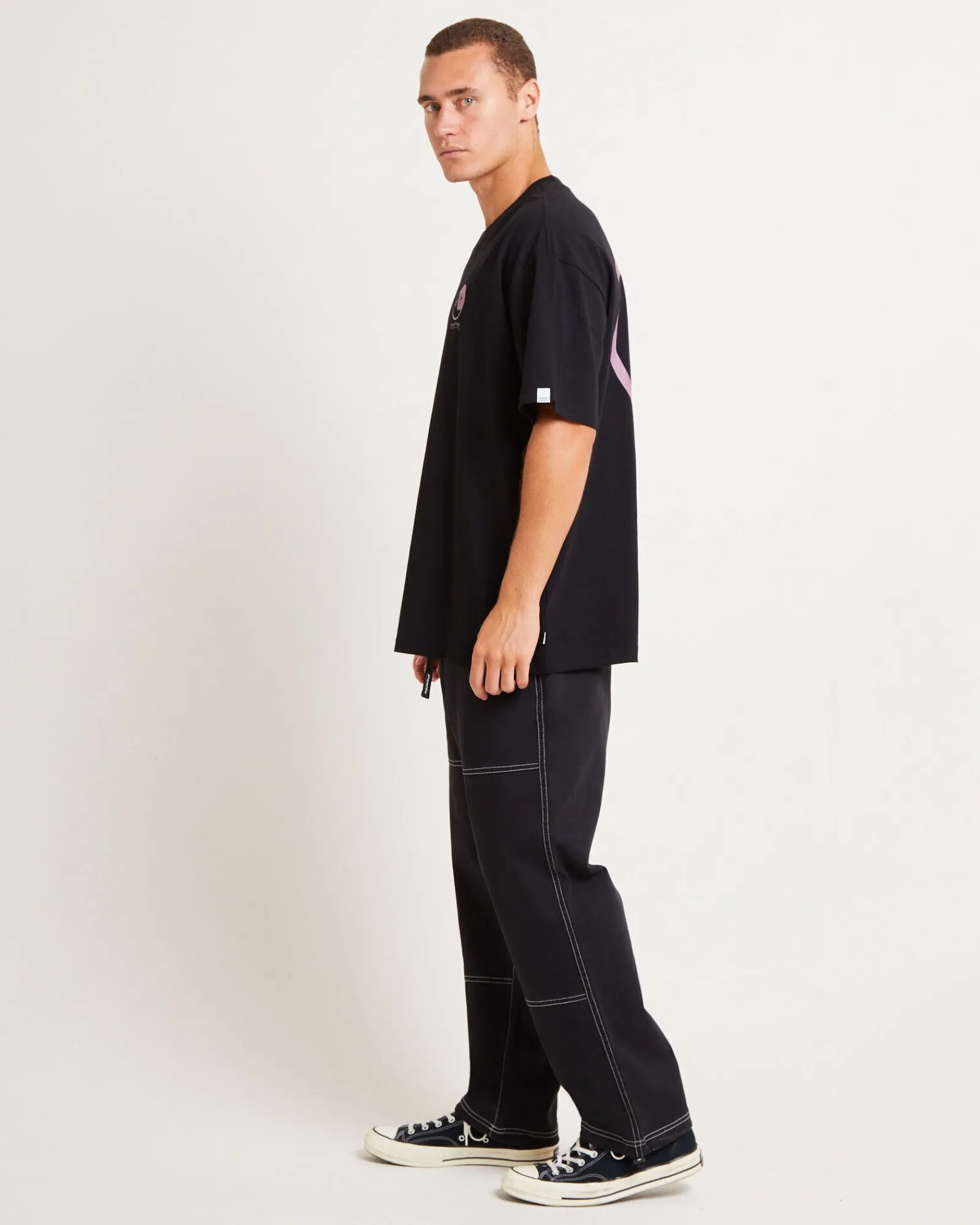 peace_corp_short_sleeve_t_3.webp Sale SPENCER PROJECT Peace Corp Short Sleeve T-Shirt In Black