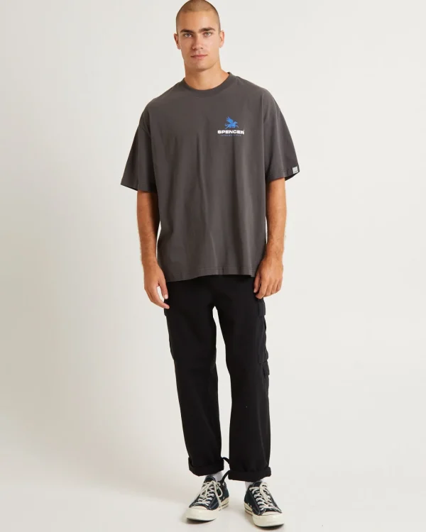 Online SPENCER PROJECT Pegasus Short Sleeve T-Shirt Charcoal