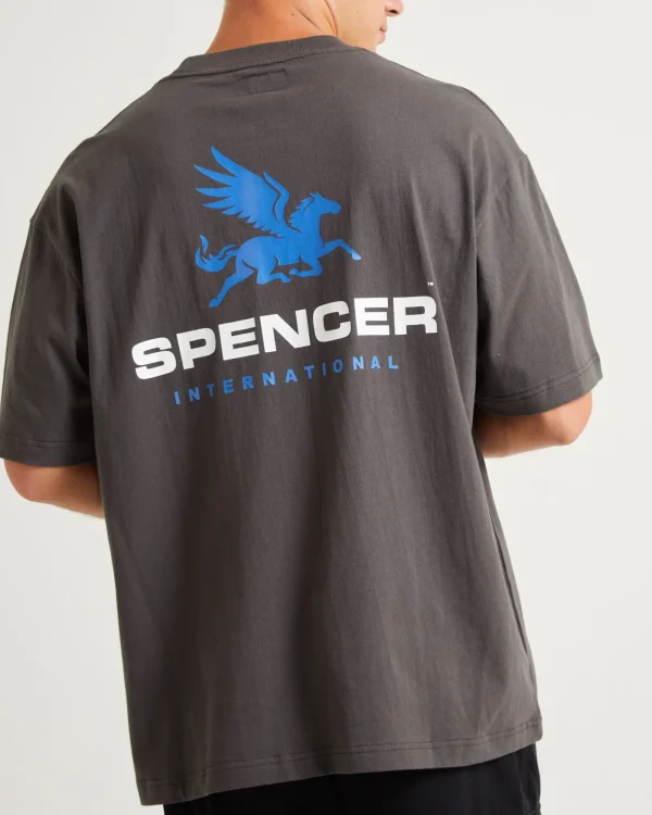 Online SPENCER PROJECT Pegasus Short Sleeve T-Shirt Charcoal