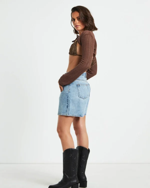 Hot INSIGHT Pennie Crochet Bolero In Chocolate Brown