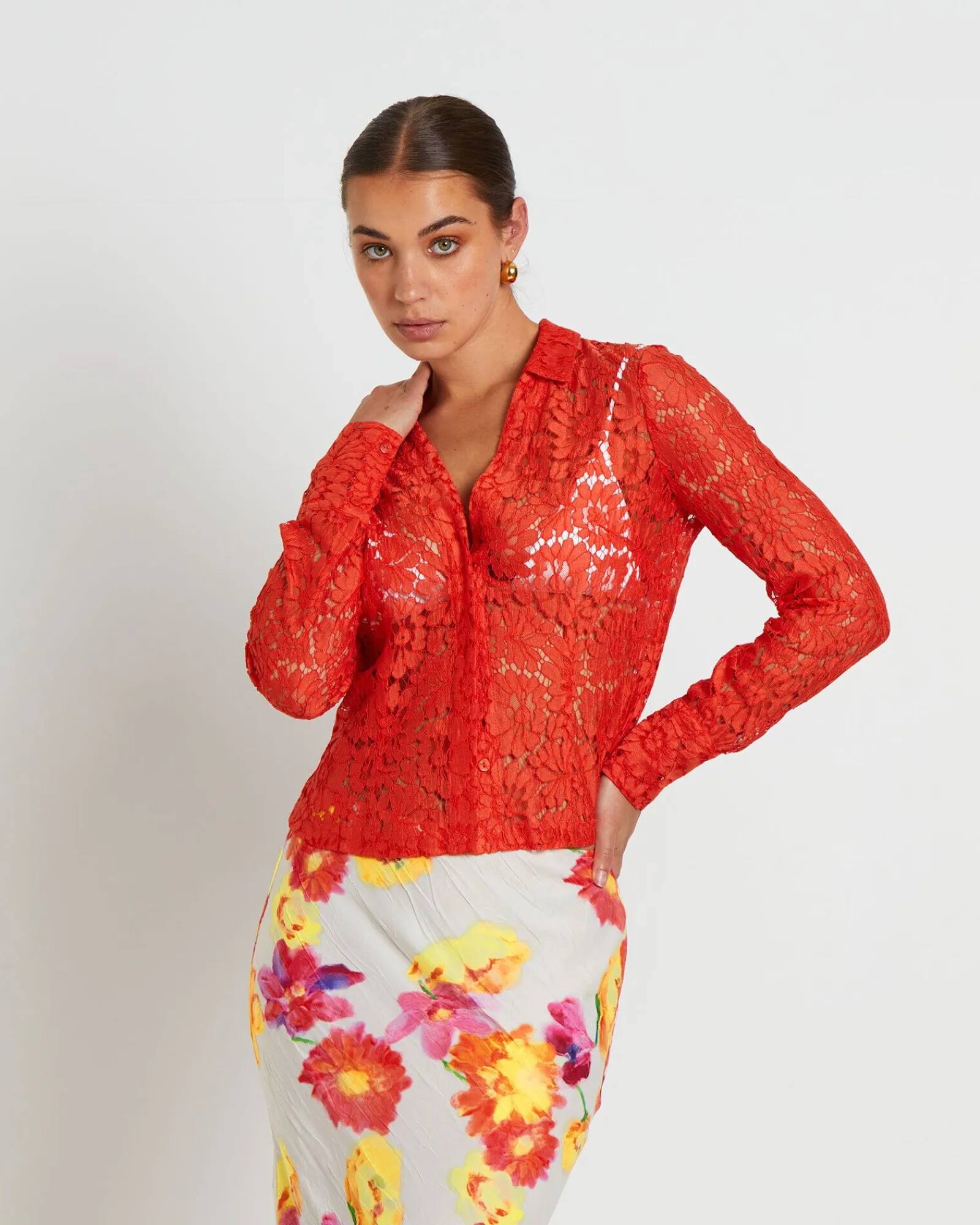 pip_sheer_lace_long_sleev_5.webp New STUDIO Pip Sheer Lace Long Sleeve Shirt