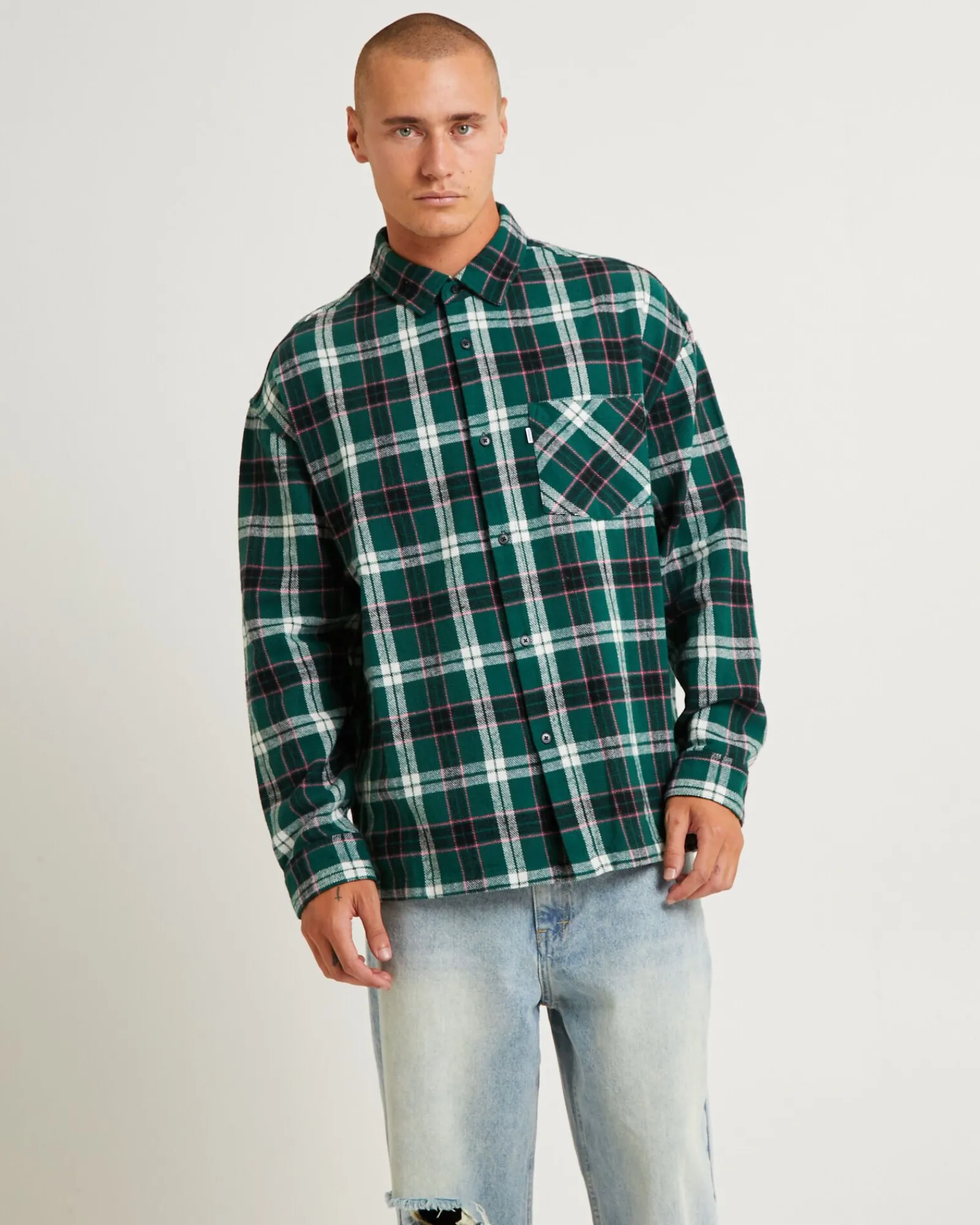 portland_flanno_long_slee_2.webp Fashion SPENCER PROJECT Portland Flanno Long Sleeve Shirt
