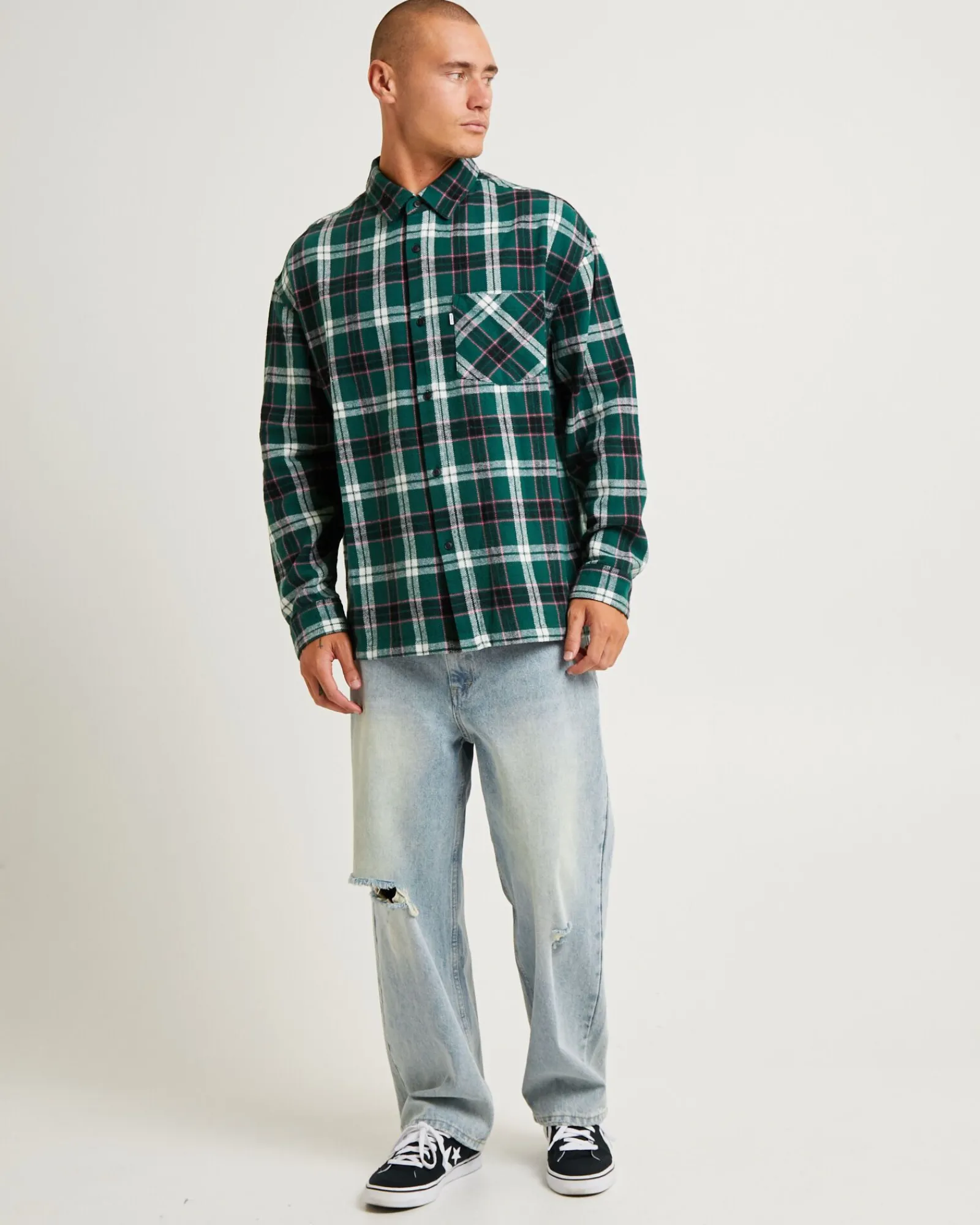 portland_flanno_long_slee_3.webp Fashion SPENCER PROJECT Portland Flanno Long Sleeve Shirt