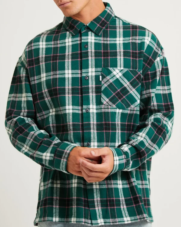 Fashion SPENCER PROJECT Portland Flanno Long Sleeve Shirt