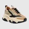 New STEVE MADDEN Possession-E Sustainable Sneakers Khaki/Black
