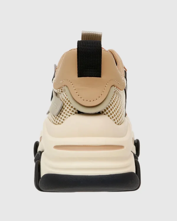 New STEVE MADDEN Possession-E Sustainable Sneakers Khaki/Black
