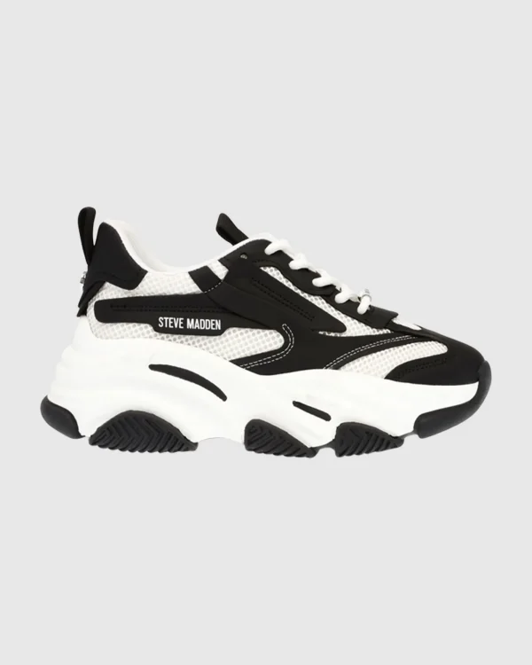 Fashion STEVE MADDEN Possession-E Sustainable Sneakers White/Black