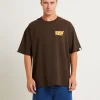 New SPENCER PROJECT Puffy Short Sleeve T-Shirt In Brown