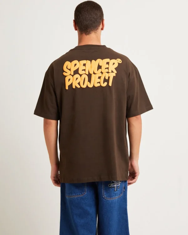 New SPENCER PROJECT Puffy Short Sleeve T-Shirt In Brown
