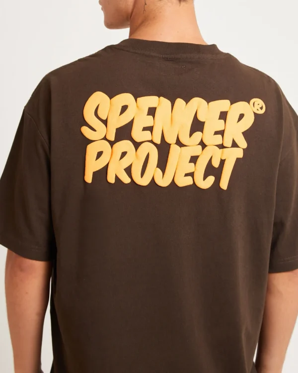 New SPENCER PROJECT Puffy Short Sleeve T-Shirt In Brown