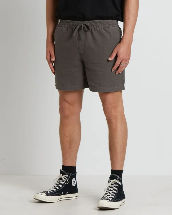 Store ARVUST Puglia Linen Shorts In Muted Olive Green