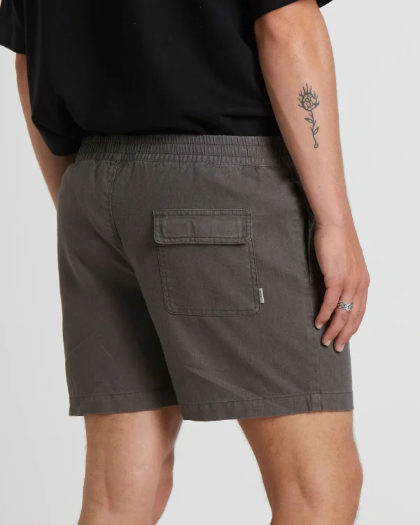 Store ARVUST Puglia Linen Shorts In Muted Olive Green