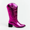 Outlet THERAPY Ranger Cowboy Boot In Metallic Pink