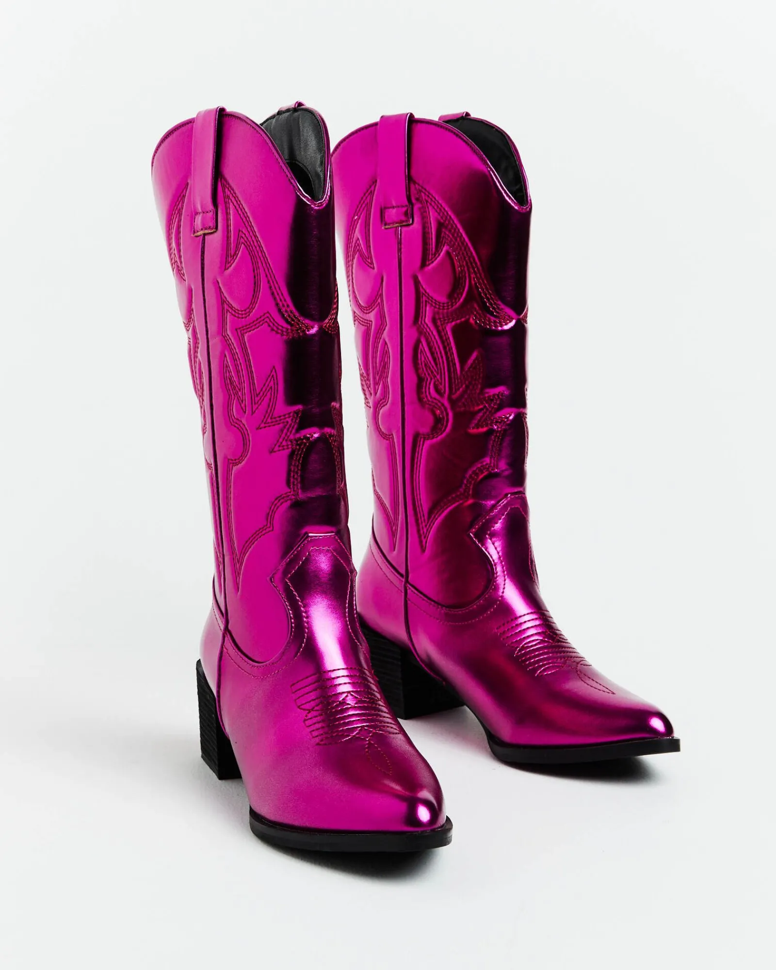 ranger_cowboy_boot_in_met_2.webp Outlet THERAPY Ranger Cowboy Boot In Metallic Pink