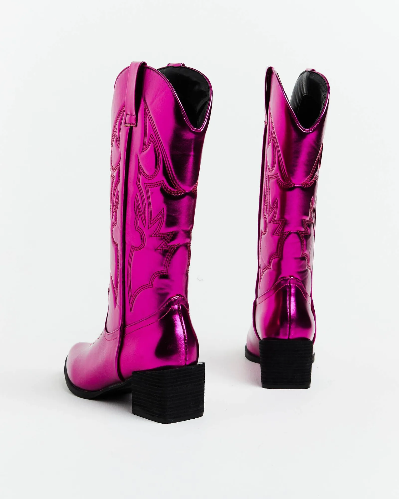 ranger_cowboy_boot_in_met_5.webp Outlet THERAPY Ranger Cowboy Boot In Metallic Pink