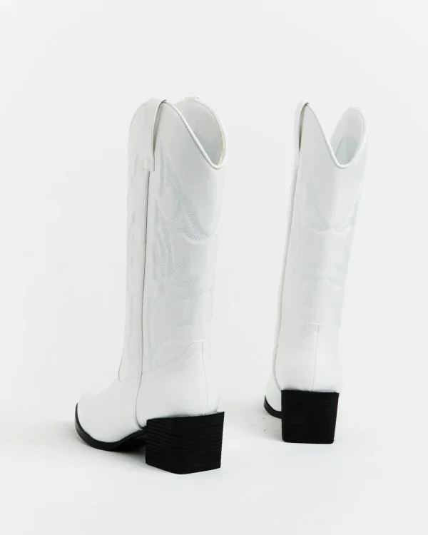 Cheap THERAPY Ranger Cowboy Boot In White