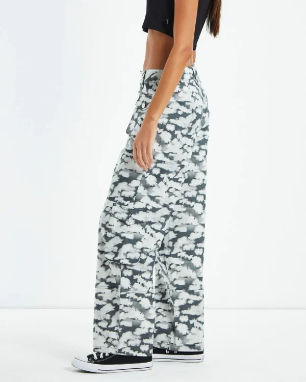 Cheap AFENDS Recycled Cargo Pants Black Floral