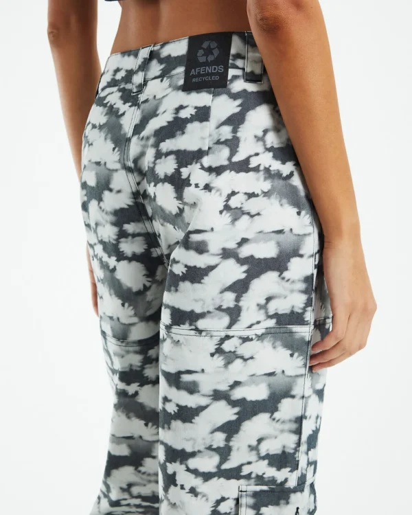 Cheap AFENDS Recycled Cargo Pants Black Floral