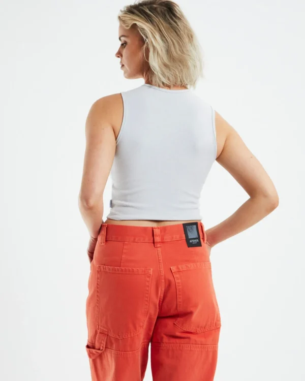 Best Sale AFENDS Recycled Rib Singlet Smoke
