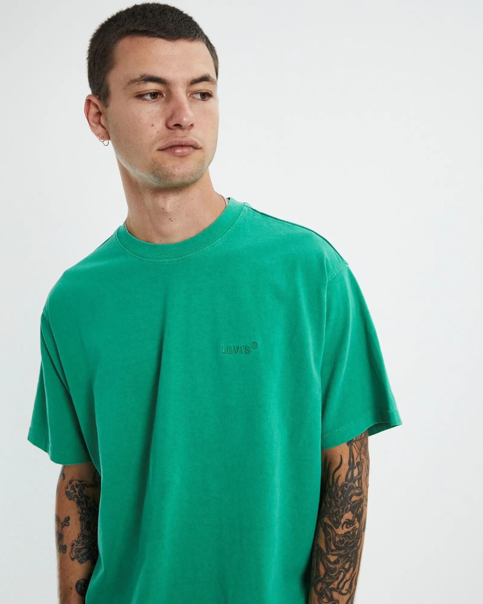 red_tab_vintage_tshirt_je_4.webp Best Sale LEVIS Red Tab Vintage T-Shirt Jelly Bean Garment Dye Green