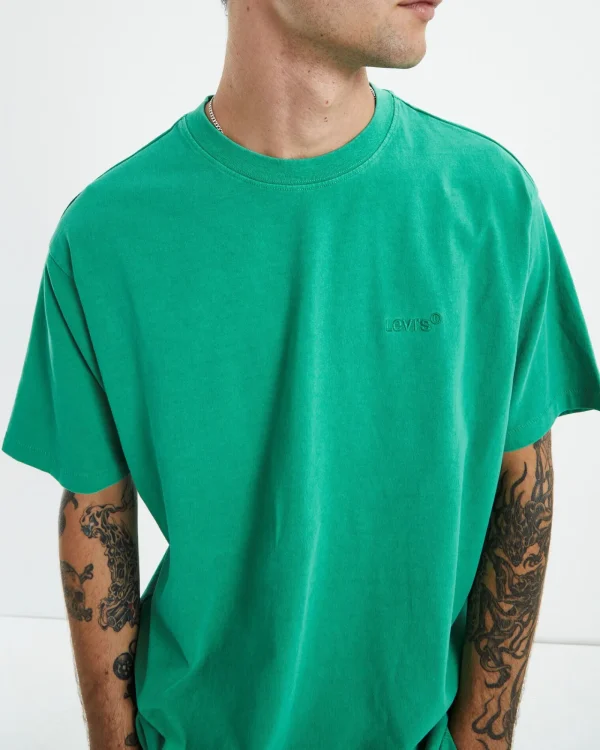Best Sale LEVIS Red Tab Vintage T-Shirt Jelly Bean Garment Dye Green