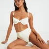 Flash Sale SUBTITLED Rib Cut Out Underwire Bikini Top In Almond White