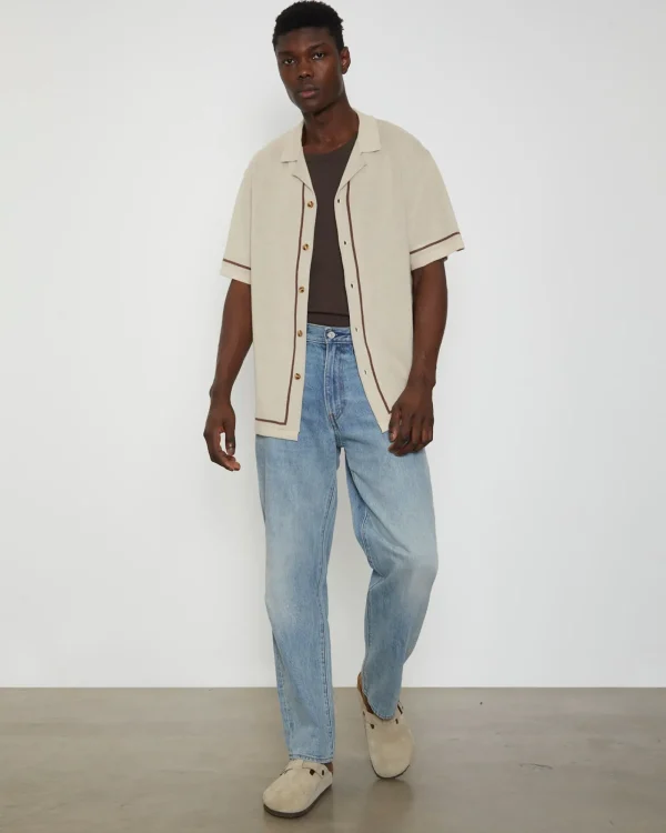 Store GENERAL PANTS CO. BASICS Rib Singlet In Umber Brown