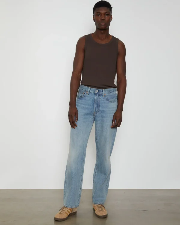 Store GENERAL PANTS CO. BASICS Rib Singlet In Umber Brown