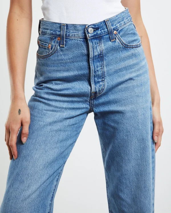 Flash Sale LEVIS Ribcage Straight Ankle Jeans In The Middle Light Indigo