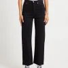 Flash Sale LEVIS Ribcage Straight Jeans Ankle Black Heart