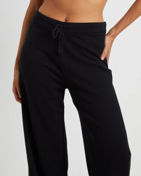 Online SUBTITLED Riley Knit Relaxed Pants In Black