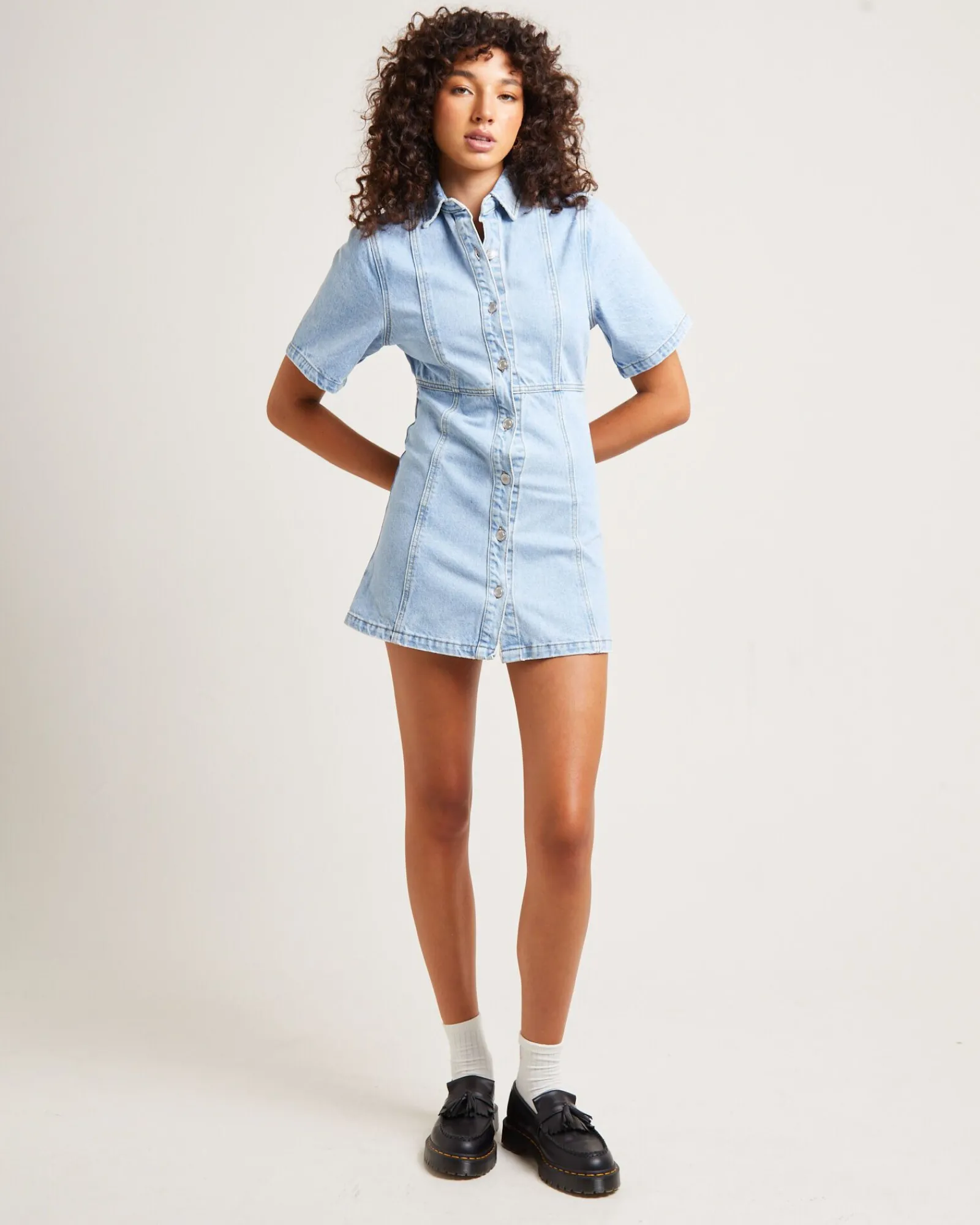 rio_denim_mini_dress_blue_2.webp Best INSIGHT Rio Denim Mini Dress Blue Fade