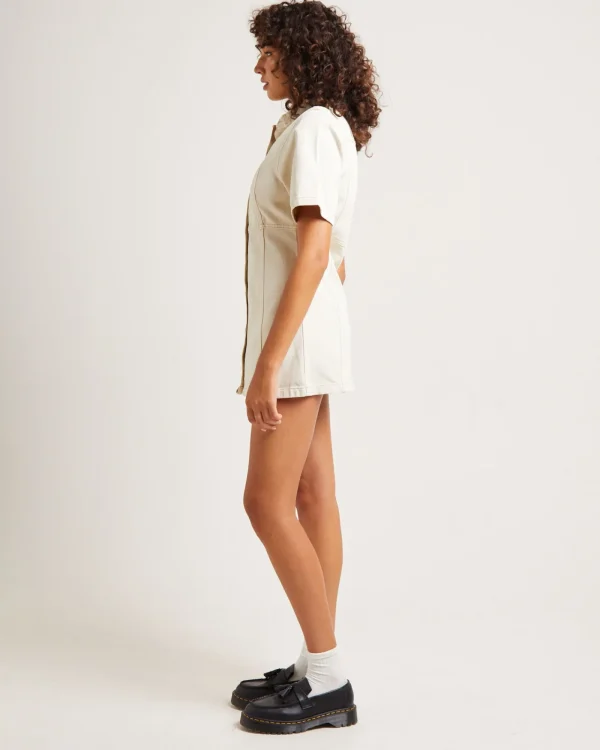 Store INSIGHT Rio Denim Mini Dress Ecru