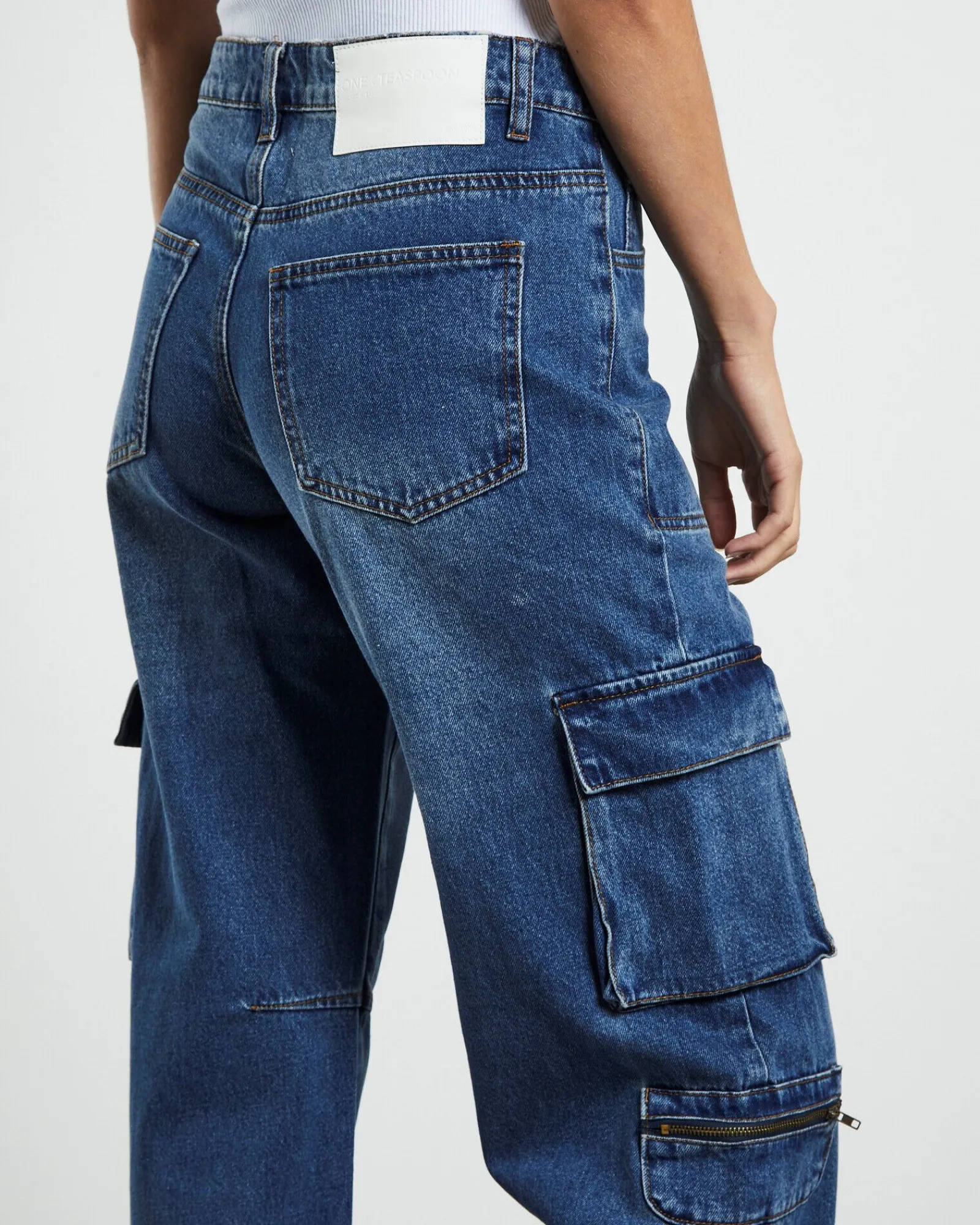 rosewood_cargo_mid_waist__5.webp Hot ONE TEASPOON Rosewood Cargo Mid Waist Wide Leg Jeans Jackson Blue