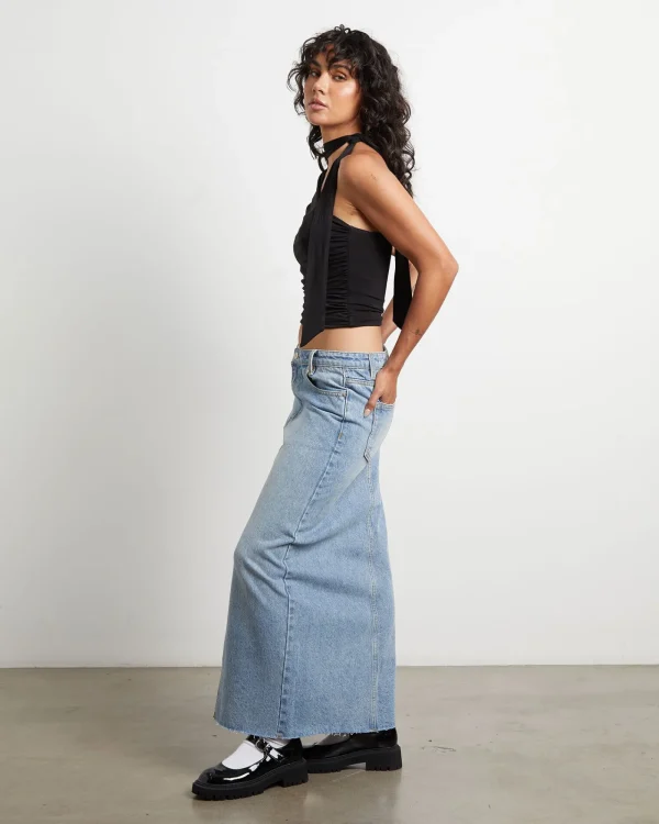 Cheap ALICE IN THE EVE Rowan Slinky Chocker Top In Black