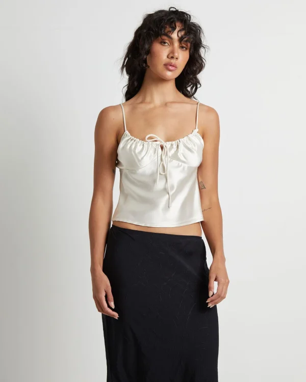 Cheap ALICE IN THE EVE Ruby Romantic Slip Top In Ivory